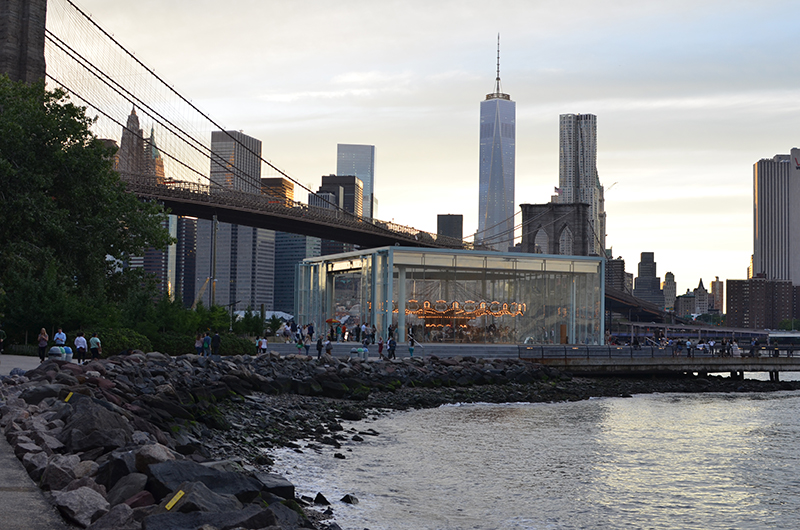 アメリカの旅2014：ブルックリブリッジの公園