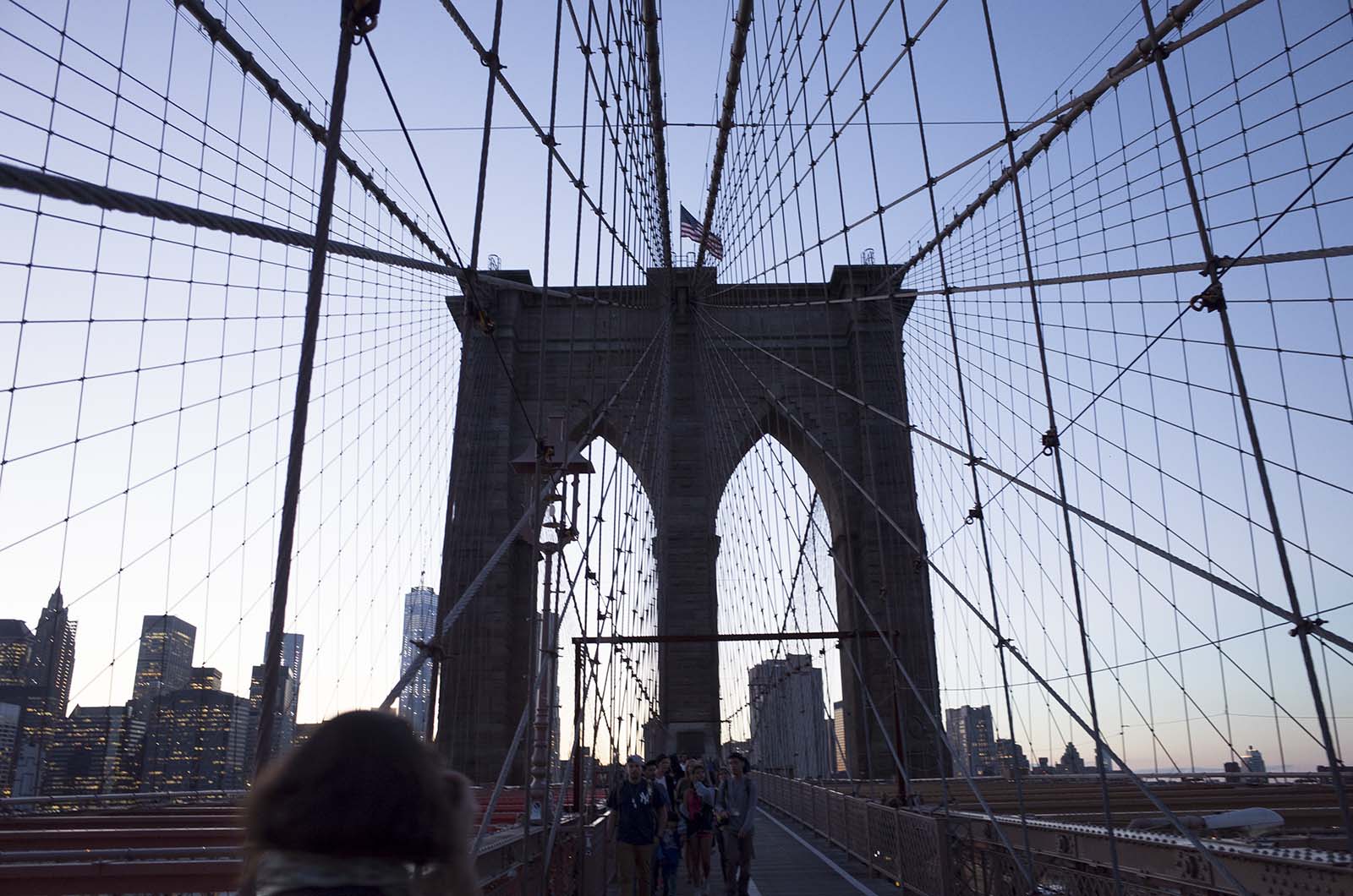 アメリカの旅2014：またブルックリンブリッジ渡る