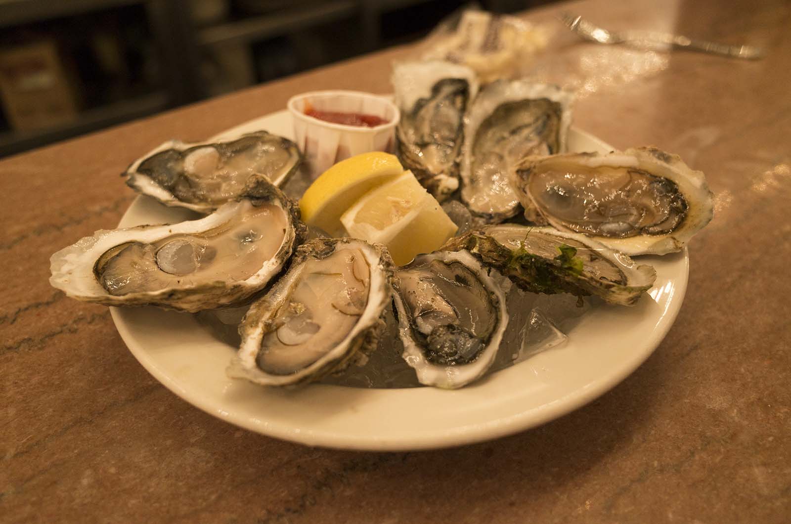 アメリカの旅2014：最後の夜はオイスターバー