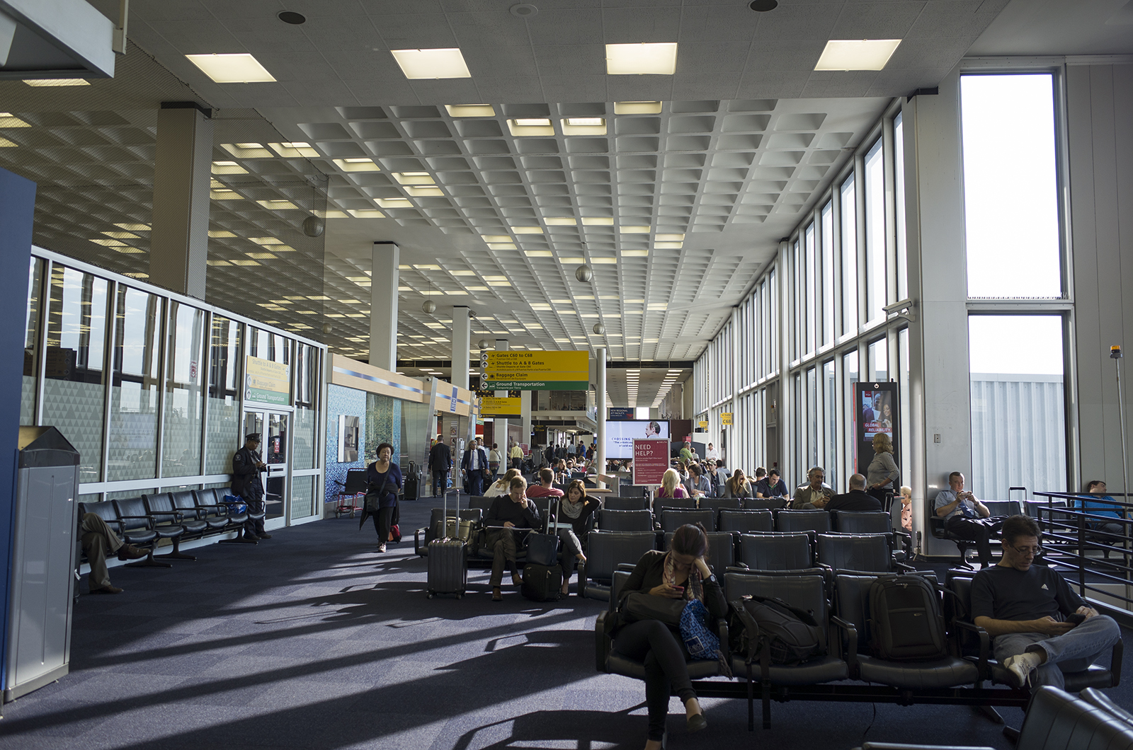 アメリカの旅2014：JFKterminal2すべてデルタ航空