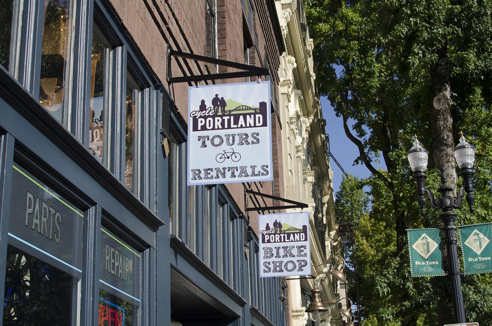 アメリカの旅2014：Portlandのレンタサイクルショップ